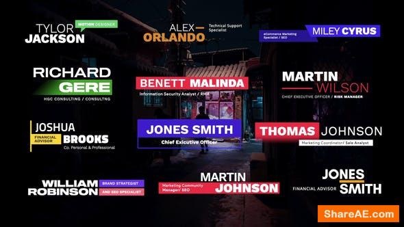 Videohive Modern Lower Thirds for FCPX 38034314