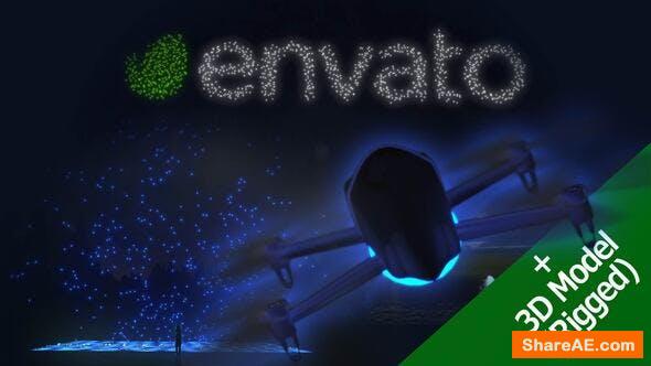 VIDEOHIVE Drone Light Show Logo 24440009