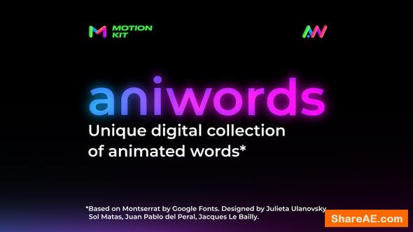 VIDEOHIVE Aniwords - Animated Words 38288498 VIDEOHIVE Aniwords - Animated Words 38288498