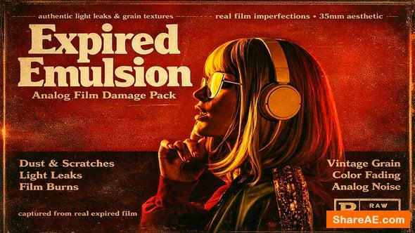 Videohive – Expired Emulsion Overlays Analog Film Damage Pack For DaVinci Resolve